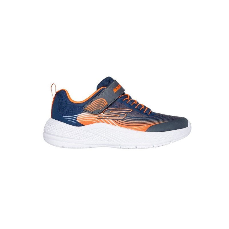 Skechers Zapatillas Microspec Advance Azul Naranja Niño