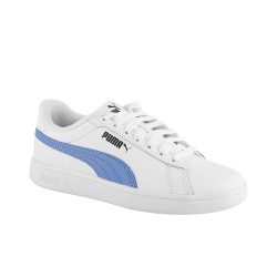 Puma Zapatillas Smash 3.0 L Jr Blanco Azul White Blissful Blue Niño
