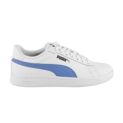 Puma Zapatillas Smash 3.0 L Jr Blanco Azul White Blissful Blue Niño