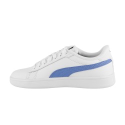Puma Zapatillas Smash 3.0 L Jr Blanco Azul White Blissful Blue Niño