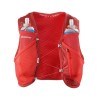 Salomon Mochila Running Active Skin 4 Set Rojo Red Dahlia High Risk Red