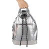 Munich Mochila Metalizada En Poliamida Deep Recycled Plata