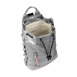 Munich Mochila Metalizada En Poliamida Deep Recycled Plata