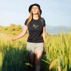 Trangoworld Camiseta Mudgee Negra Caviar Mujer