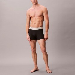 Calvin Klein Calzoncillo Trunk 3 Unidades Negro Beige Hombre