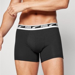 Puma Calzoncillo Men Everyday Multi Logo Boxers 2 Unidades Negro Hombre