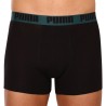 Puma Calzoncillo Puma Heritage Stripe Boxer 2 Unidades Negro Verde Hombre