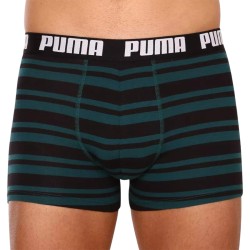 Puma Calzoncillo Puma Heritage Stripe Boxer 2 Unidades Negro Verde Hombre