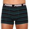 Puma Calzoncillo Puma Heritage Stripe Boxer 2 Unidades Negro Verde Hombre