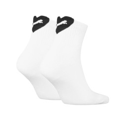 Puma Calcetines Women Heart Logo Short Crew Blanco Unisex