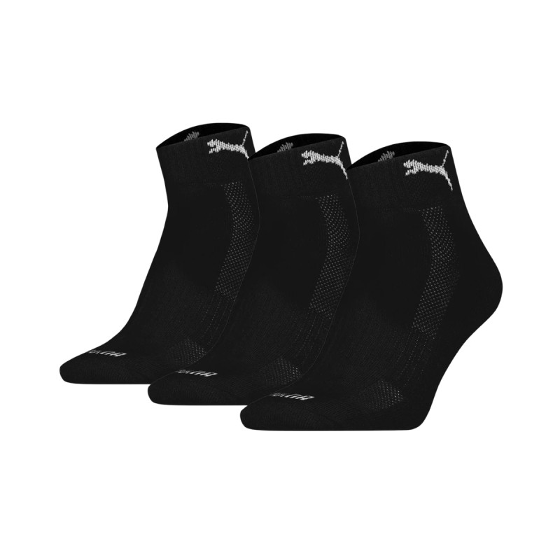 Puma Calcetines Cushioned Quarter 3 Unidades Negro Unisex