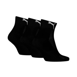 Puma Calcetines Cushioned Quarter 3 Unidades Negro Unisex