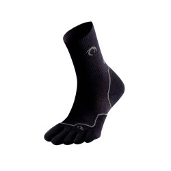 Lurbel Calcetines TrailRunning Tierra Toe Four Negro Black Ice Grey Unisex