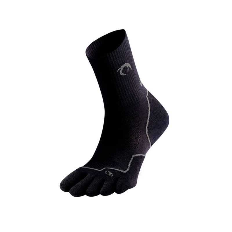 Lurbel Calcetines TrailRunning Tierra Toe Four Negro Black Ice Grey Unisex