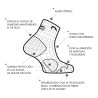 Lurbel Calcetines TrailRunning Desafio Toe Four Negro Unisex