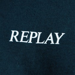 Replay Camiseta De Punto Azul Oscuro Night Blue Hombre