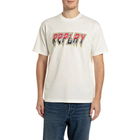 Replay Camiseta M12BF Crema...