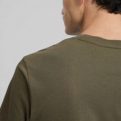 Replay Camiseta De Punto Verde Oscuro Mud Green Hombre