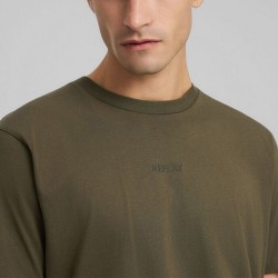 Replay Camiseta De Punto Verde Oscuro Mud Green Hombre