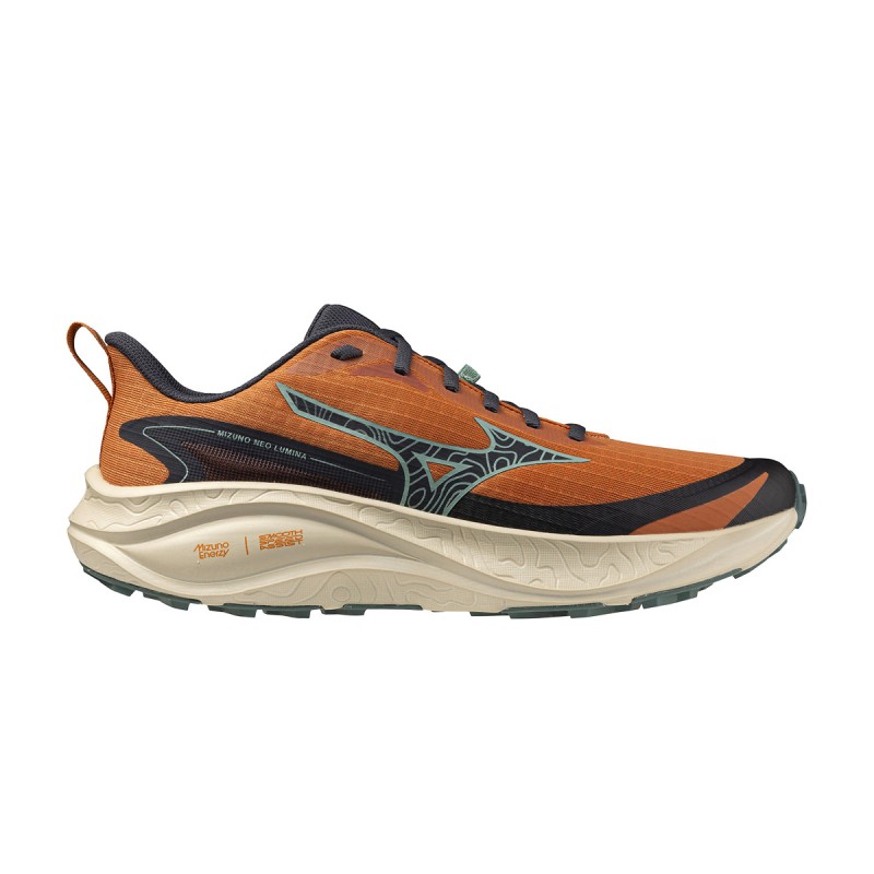 Mizuno Zapatilla Trail Running Shoe Mizuno Neo Lumina Naranja Azul Sunburn Summer Sand Hombre