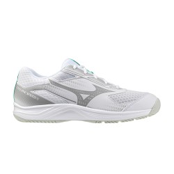 Mizuno Zapatilla Indoor Shoe Cyclone Speed 5 Blanco Gris Verde White Black Frozen Emerald Hombre