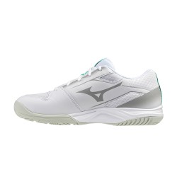 Mizuno Zapatilla Indoor Shoe Cyclone Speed 5 Blanco Gris Verde White Black Frozen Emerald Hombre