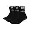 ADIDAS Calcetines Deportivos Clásicos Linear Cushioned 3 Bandas Blanco (pack 3 pares)
