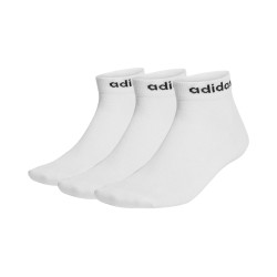 ADIDAS Calcetines Deportivos Tobilleros Think Linear 3 Pares Blanco White Unisex