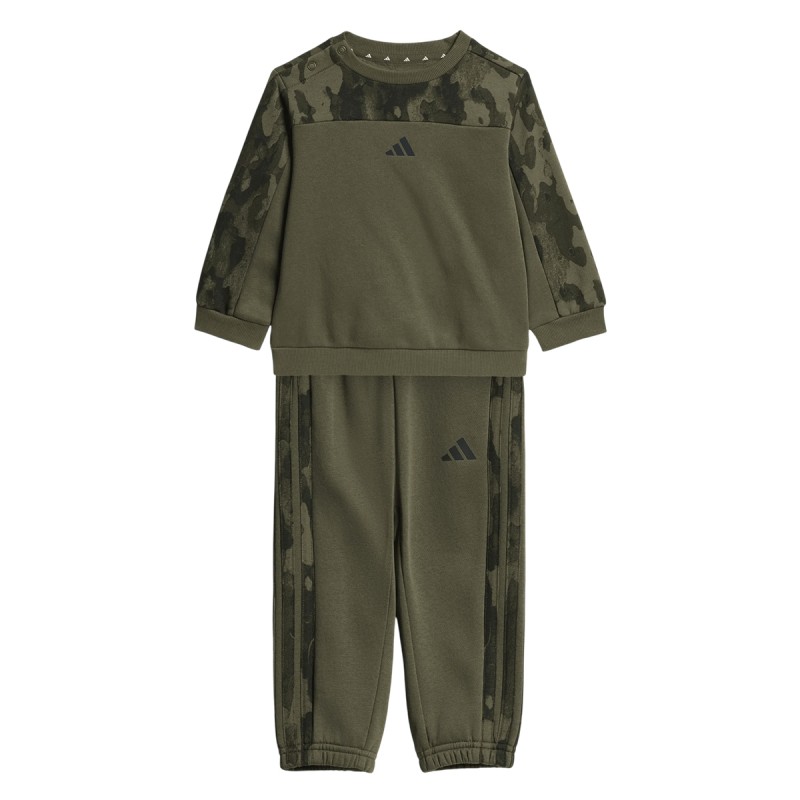 ADIDAS Conjunto De Chandal De Felpa Seasonal Essentials Camo Verde Olive Strata Niño