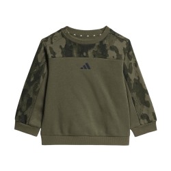 ADIDAS Conjunto De Chandal De Felpa Seasonal Essentials Camo Verde Olive Strata Niño