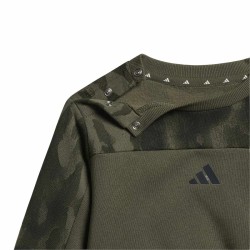 ADIDAS Conjunto De Chandal De Felpa Seasonal Essentials Camo Verde Olive Strata Niño