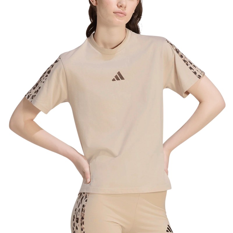 ADIDAS Camiseta Essentials Seasonal Beige Mujer