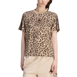 ADIDAS Camiseta Seasonal Essentials Animal Print Estamapdo Leopardo Multicolor Mujer