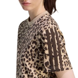 ADIDAS Camiseta Seasonal Essentials Animal Print Estamapdo Leopardo Multicolor Mujer