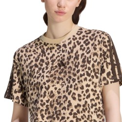ADIDAS Camiseta Seasonal Essentials Animal Print Estamapdo Leopardo Multicolor Mujer