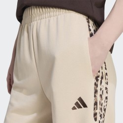 ADIDAS Pantalón Chándal Essential Animal Print 3-Stripes Joggers Beige  Mujer
