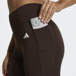 ADIDAS Mallas Largas Optimé Essentials Marrón Café Aurora Mujer