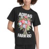 ADIDAS Camiseta X Farm Rio Negro Estampado Black Mujer