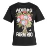 ADIDAS Camiseta X Farm Rio Negro Estampado Black Mujer