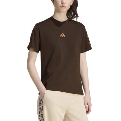 ADIDAS Camiseta Seasonal Essentials 3 Animal Print Marrón Aurora Coffe Mujer