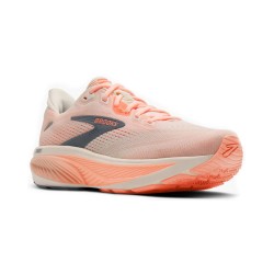 Brooks Zapatilla Running Ghost 18 Rosa Blanco Star White Cyber Peach Mujer