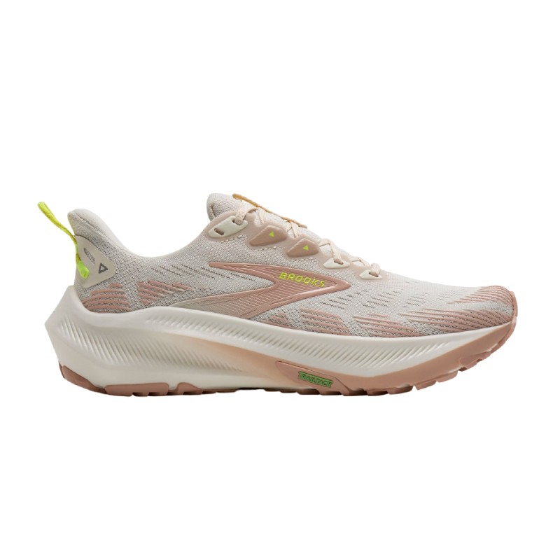 Brooks Zapatilla TrailRunning Ghost Trail Rosa Beige Arctic Wolf Rose Mujer