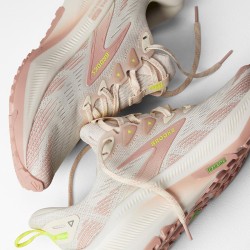 Brooks Zapatilla TrailRunning Ghost Trail Rosa Beige Arctic Wolf Rose Mujer