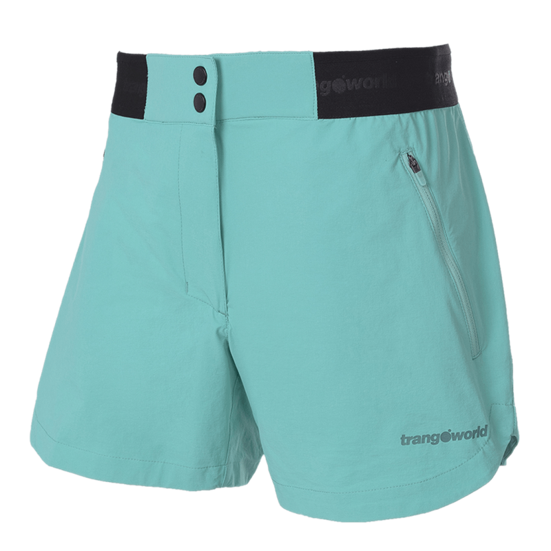 Trangoworld Pantalón Corto Stora Verde Claro Mujer
