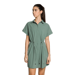 Trangoworld Vestido Odina Gris Azulado Mujer