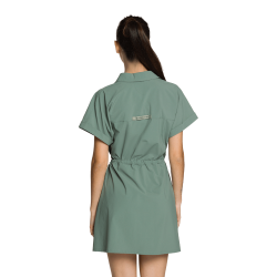 Trangoworld Vestido Odina Gris Azulado Mujer