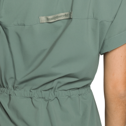 Trangoworld Vestido Odina Gris Azulado Mujer