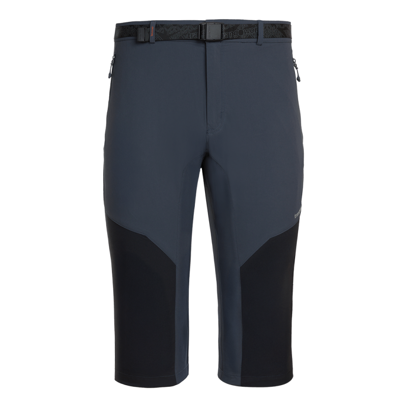 Trangoworld Pantalón Pirata Tanzen Df Antracita Negro Hombre