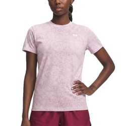 Under Armour Camiseta UA Tech Pixelate Rosa Morado Prime Pink Mujer