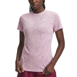 Under Armour Camiseta UA Tech Pixelate Rosa Morado Prime Pink Mujer